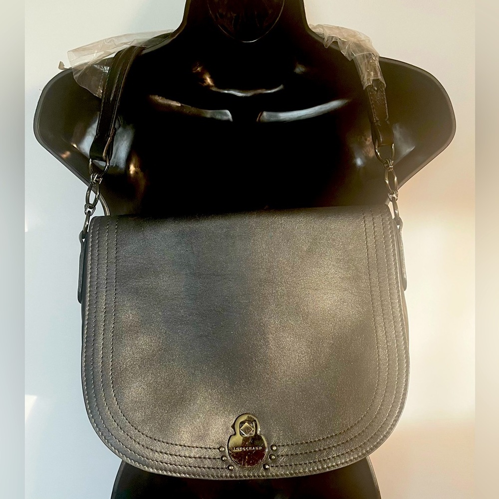 LONGCHAMP Cavalcade Leather Large Shoulder Bag